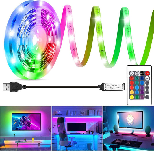 HOUHUI LED Strip Lights Housewarming Gift, RGB USB TV Backlight for New Homeowners