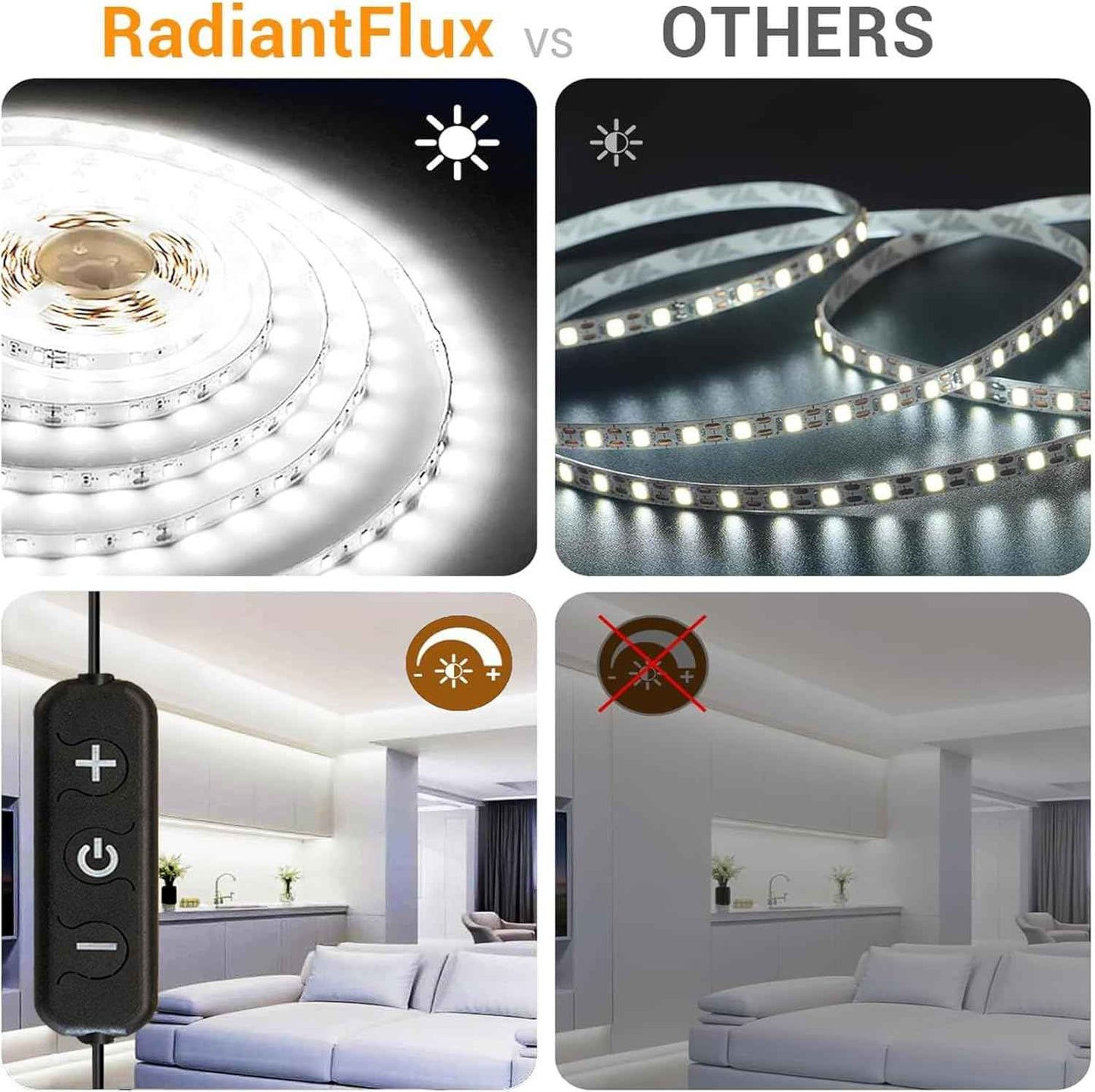 LumGlow 24V LED Strip Lights – Low-Voltage Flameless Bedroom Lighting Safe for Kids, Pets, and Overnight Use