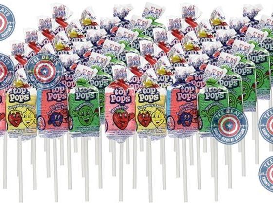 Top_Pops_Taffy_Pops,_48_Pack,_4_Assorted_Fruit_Flavor_Lollipops