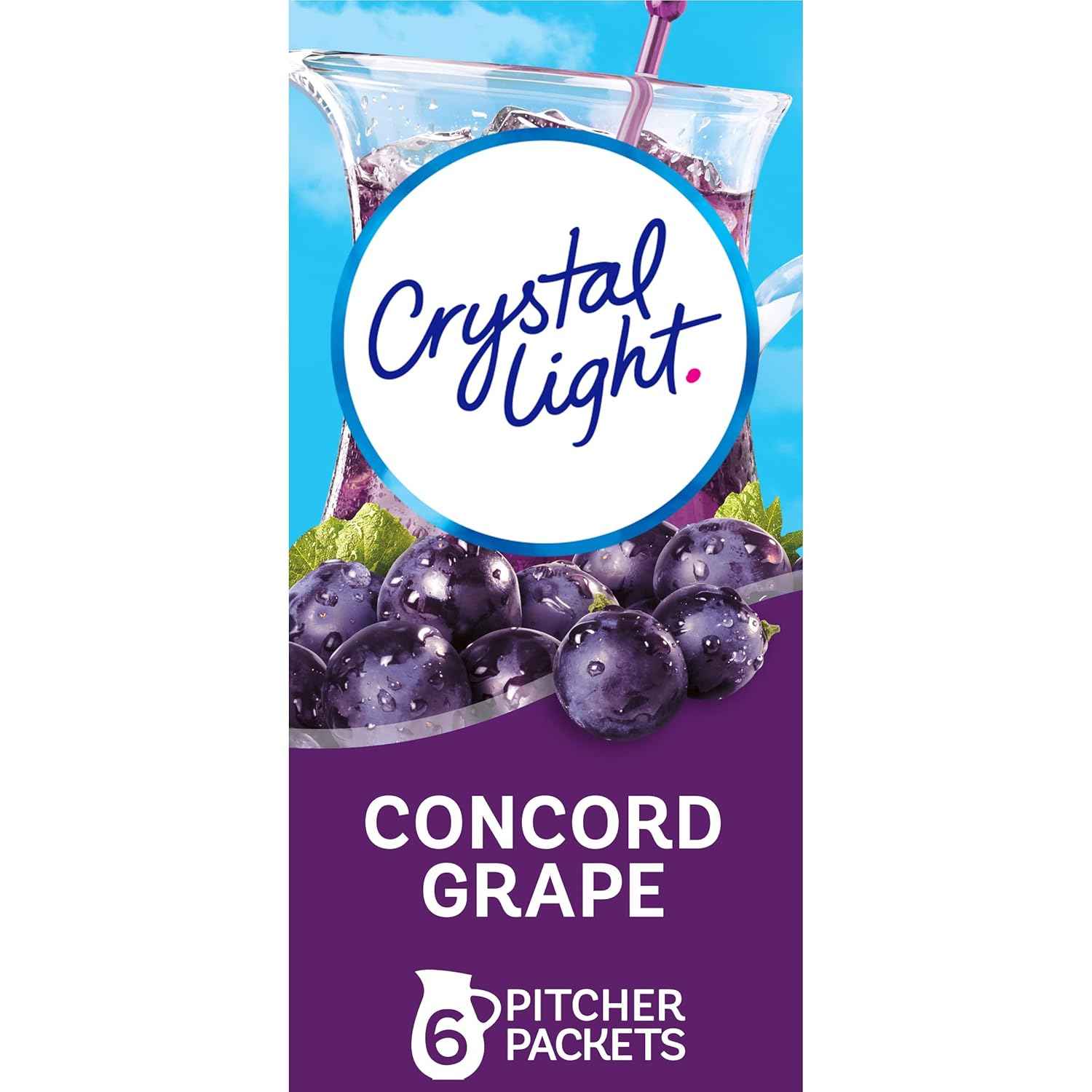Crystal Light Grape Energy Drink Mix – Mid-Workday Caffeine Lift Without the Crash for Busy Professionals, Pocket-Sized Sachets