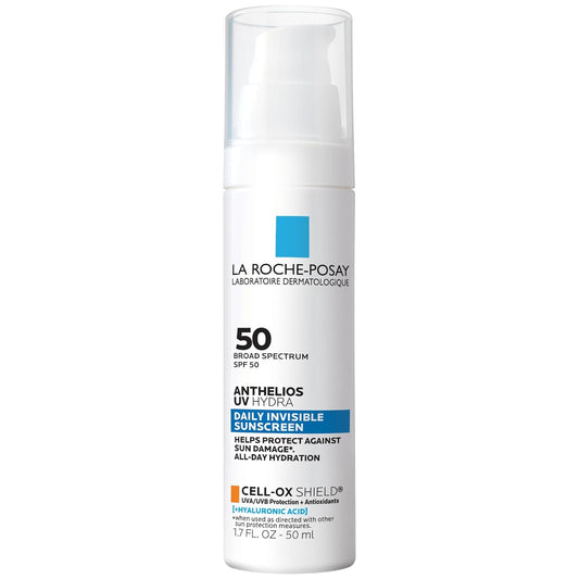 La_Roche_Posay_Anthelios_UV_Sunscreen_SPF_50,_Daily_Sunscreen_for_Face_in_3_Formulas,_UV_Tone_with_Niacinamide,_UV_Hydra_with_Hyaluronic_Acid,_UV_Clear_with_Azelaic_Acid,_Broad_Spectrum_Invisible_SPF
