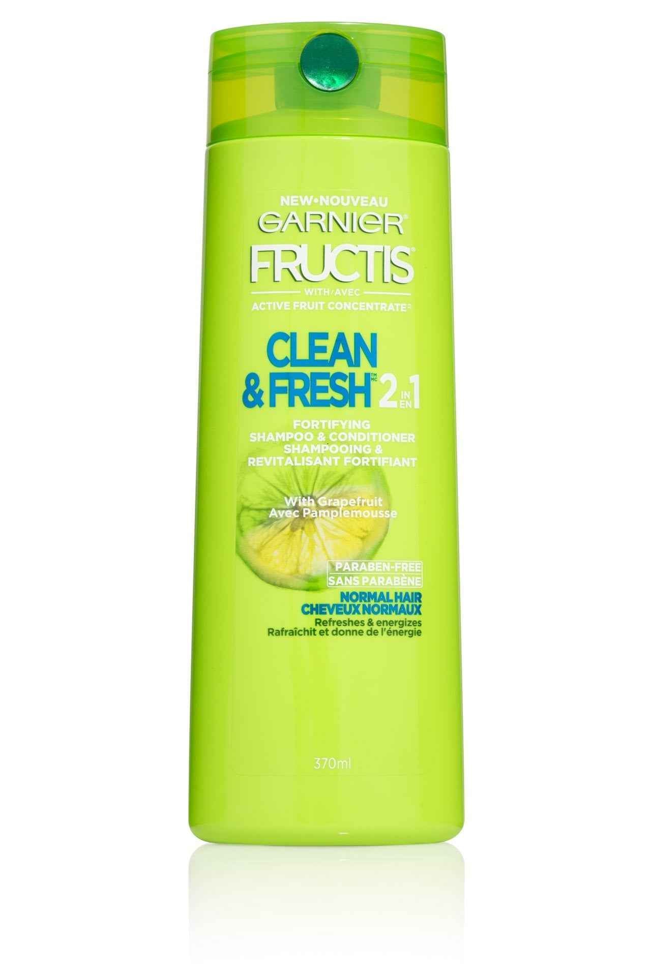 Garnier Fructis Fortifying 2-in-1 Shampoo and Conditioner for Stronger-Looking Hair with Touchable Softness, Daily Hair Care for Men and Women, Vegan, Paraben-Free 22 Fl Oz