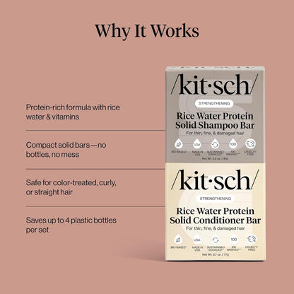 Kitsch_Rice_Water_Shampoo_&_Conditioner_Set_–_Solid_Shampoo_&_Conditioner_Bar_with_Protein_for_Hair_Growth,_Strengthening_Hair_&_Damage_Repair_–_Paraben,_Sulfate_&_Silicone_Free_–_2_Pack