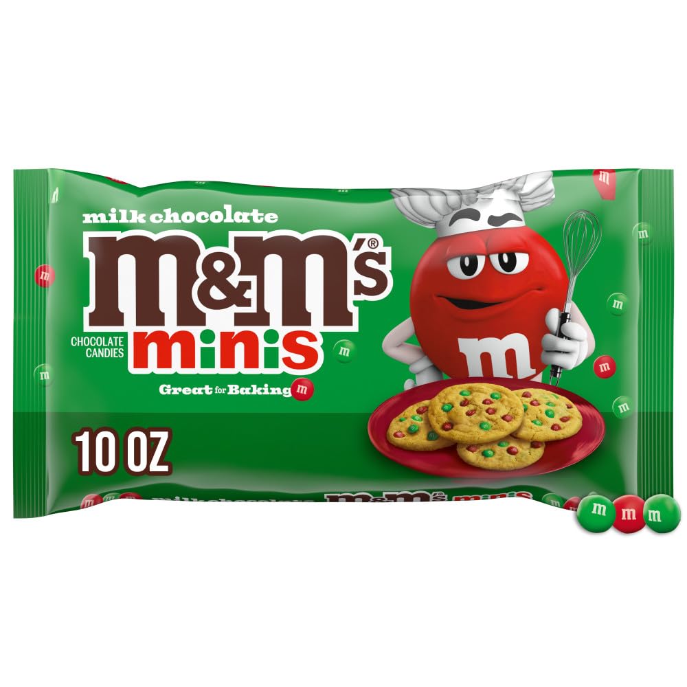 M&M'S_Minis_Milk_Chocolate_Candy_Red_&_Green_Christmas_Candy_Baking_Bits,_10_Oz_Bag