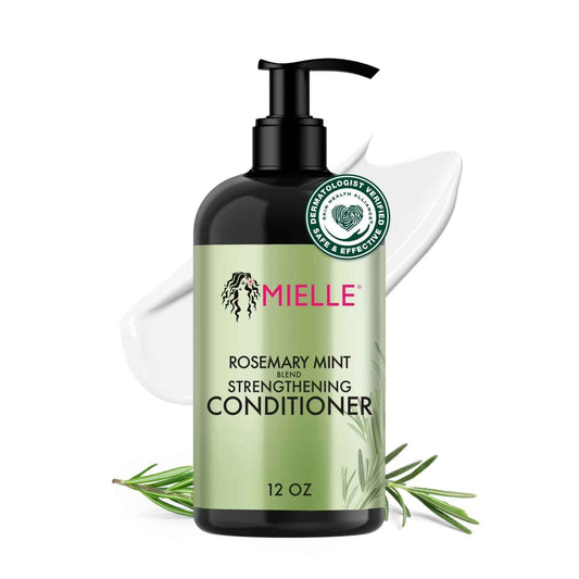 Mielle Organics Rosemary Mint Strengthening Hair Conditioner for Women & Men - Biotin Infused Detangling & Hydrating Conditioner to Increase Manageability & Support Longer, Healthier Strands
