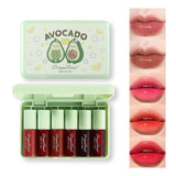 6 Colors Lip Tint Stain Set, Korean Lip Gloss Mini Liquid Lipstick, Lip and Cheek Tint, Long lasting Non-Stick Cup Waterproof Makeup