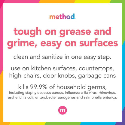 Method Antibacterial All-Purpose Cleaner Spray, Kills 99.9% of Household Germs, 28 Fl Oz