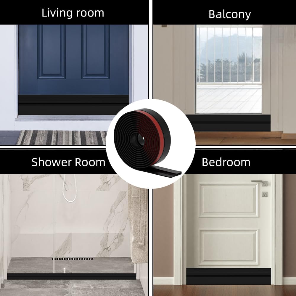 Door_Draft_Stopper,_Adjustable_Weather_Stripping_Seal_for_Cold_Insulation,_Bottom/Under_Sweep_for_Exterior_&_Interior_Doors,_Seal_Blocker_Noise,_Black,_39_inches