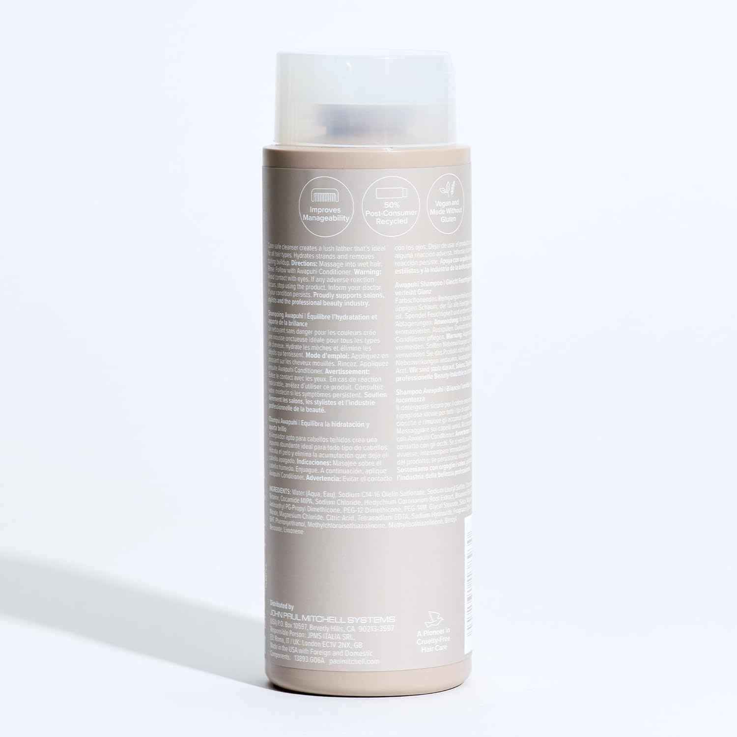Paul Mitchell Awapuhi Shampoo, Balances Moisture + Adds Shine, For All Hair Types, Especially Fine + Static-Prone Hair