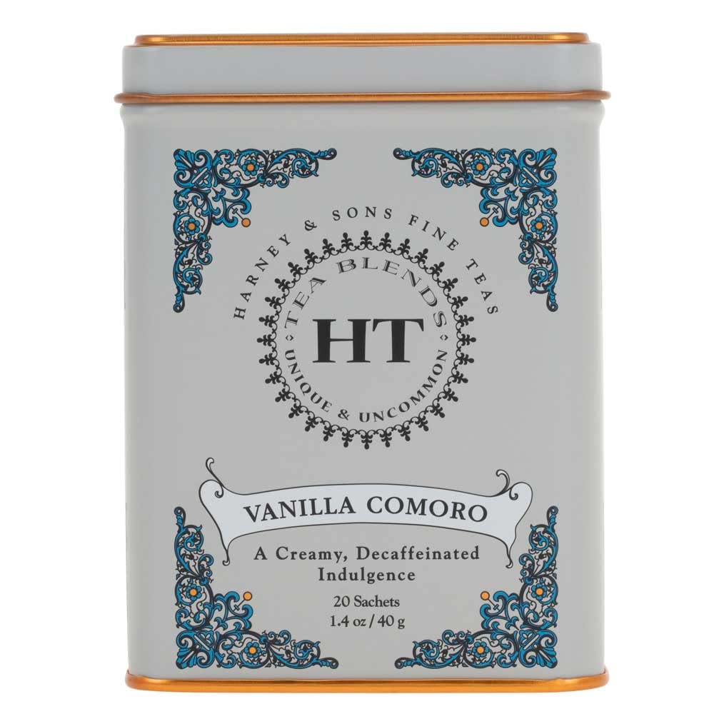 Harney_&_Sons_Tea_Decaffeinated,_Great_Present_Idea,_Vanilla_Comoro,_1.4_oz_Tin_(20_Sachets)