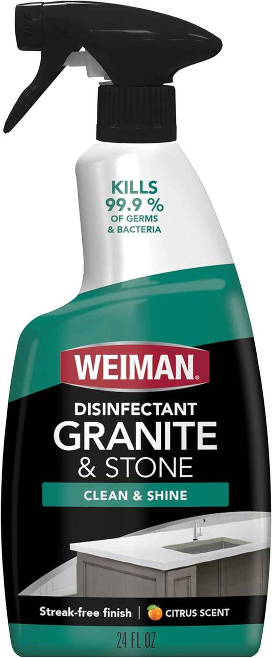 Weiman Disinfectant Granite Daily Clean & Shine, 24 Fl Oz