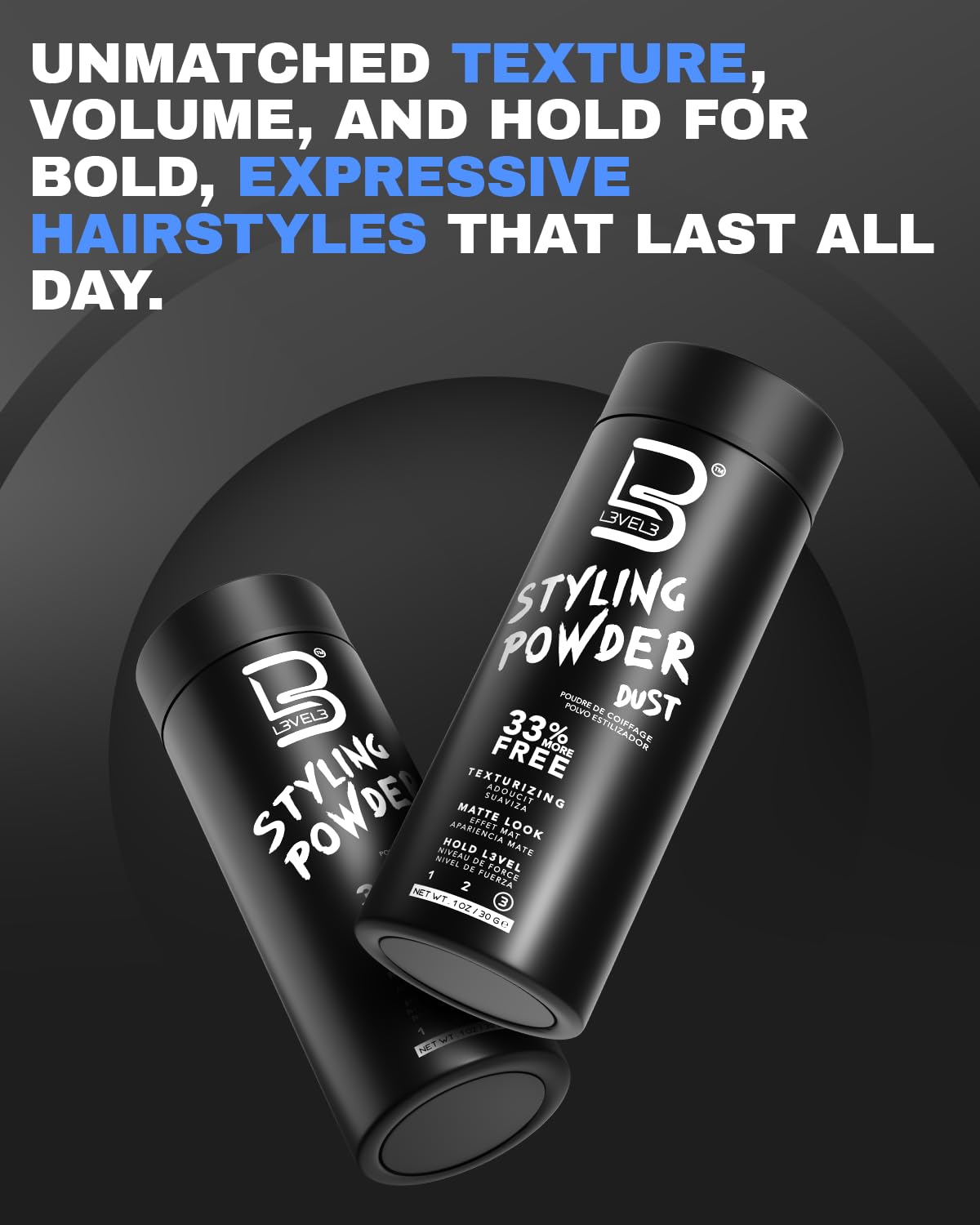 L3_Level_3_Styling_Powder_-_Natural_Look_Mens_Powder_-_Easy_to_Apply_with_No_Oil_or_Greasy_Residue_(Small_-_30_Grams)