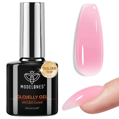 modelones Gel Top Coat, 15ml No Wipe Gel Nail Polish High Gloss Top Coat Shiny Long Lasting Clear Top for Acrylic Nails, Need U V/LED Lamp for Home DIY Gift Spring Easter's Manicure Salon