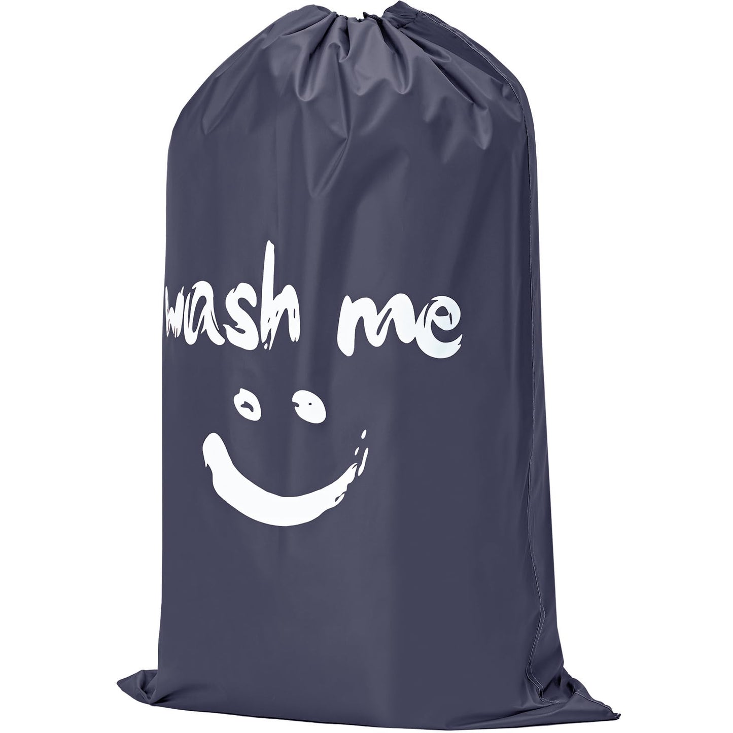 HOMEST XL Wash Me Travel Laundry Bag, Dirty Clothes Organizer, Large Enough to Hold 4 Loads of Garments, Easy Fit a Hamper or Clothing Basket, Grey