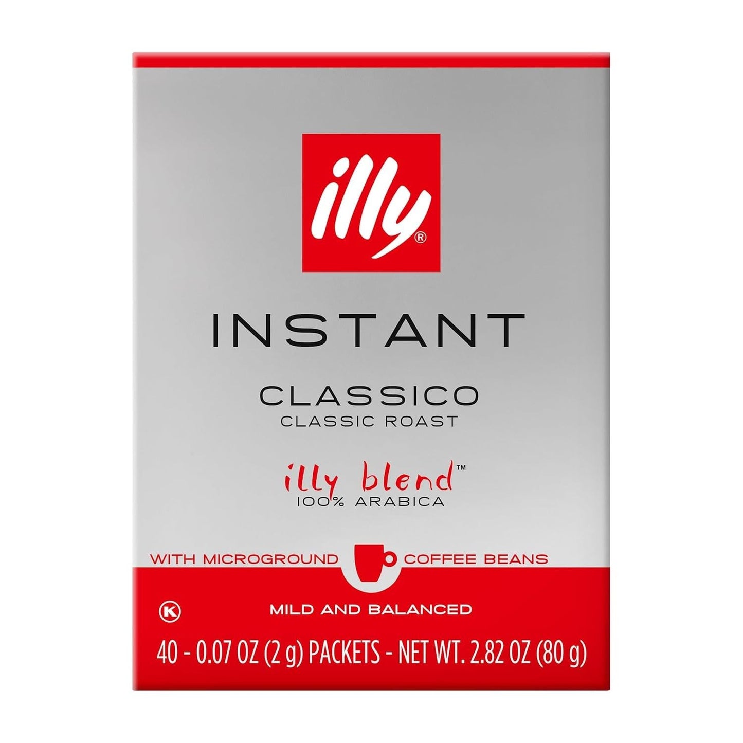 illy_Instant_Coffee_Singles,_Classico_Medium_Roast,_Caramel_&_Orange_Blossom_Notes,_40_Single-Serve_Packets_(2g_Each)_-_Premium_Arabica_Coffee