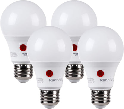 TORCHSTAR_Dusk_to_Dawn_Light_Bulbs_Outdoor,_Sensor_A19_LED_Light_Bulb,_Auto_on/Off_Photocell_Automatic_for_Outdoor_Lighting,_5000K,_Pack_of_4