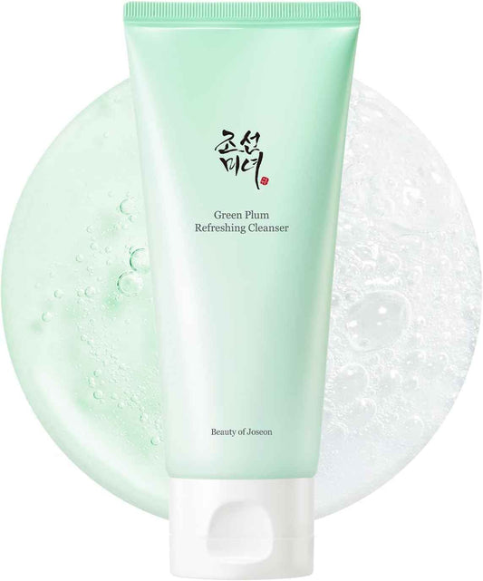 Beauty of Joseon Green Plum Refreshing Cleanser Gel Type Deep Pore Cleansing, Acne Face Wash, Blackhead Remover for All Skin Types, Korean Skincare 100ml