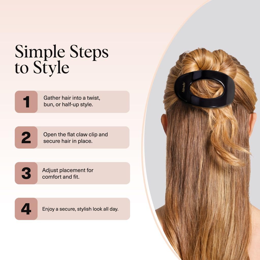 Kitsch_Large_Flat_Claw_Clips_for_Women_-_Stylish_Flat_Hair_Clips,_Strong_Hold_for_Thick_&_Fine_Hair_|_Non-Slip_for_Secure,_Comfortable_All-Day_Wear_|_Ideal_Gifts_for_Women_-_Black
