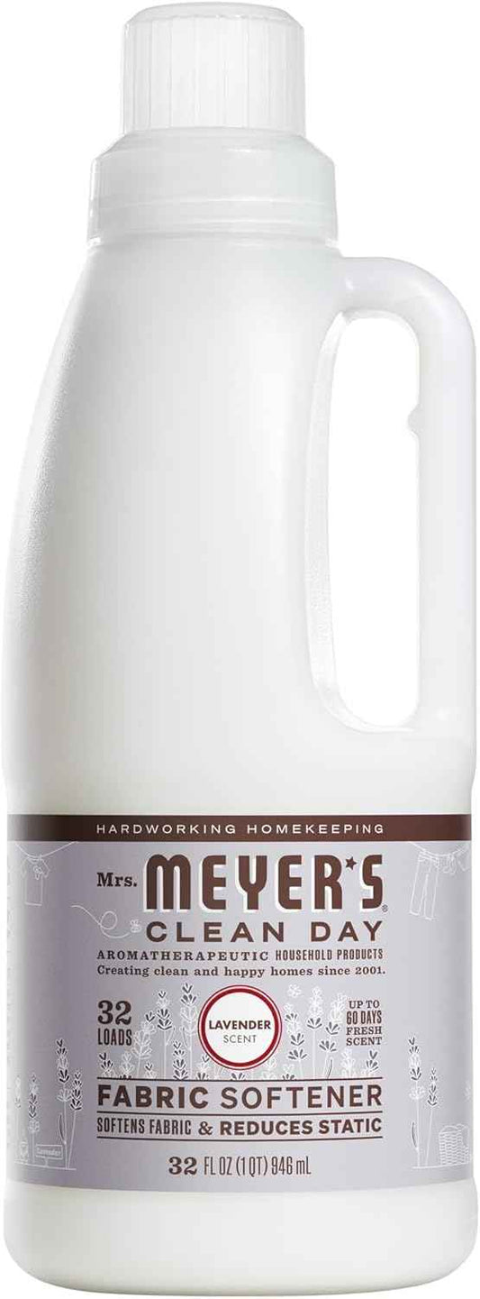 MRS. MEYER'S CLEAN DAY Liquid Fabric Softener, Infused with Essential Oils, Paraben Free