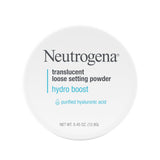 Neutrogena Hydro Boost Translucent Loose Setting Powder with Purified Hyaluronic Acid for Smooth Skin, Blurs Imperfections and Sets Makeup, Lightweight Face Powder, .44 oz