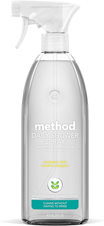 Method_Daily_Shower_Spray_Cleaner,_Eucalyptus_Mint,_For_Showers,_Tile,_Fixtures,_Glass_and_Tubs,_fl_28_oz_(Pack_of_1)