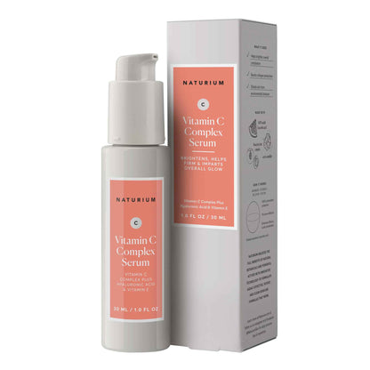 Naturium Vitamin C Complex Face Serum Jumbo, Anti-Aging Facial Treatment with Hyaluronic Acid & Vitamin E