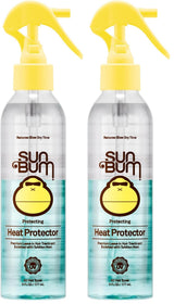 Sun Bum Heat Protector Spray - Leave In Hair Treatment Protects from Heat Styling and Frizz-Causing Humidity - Reduces Blow Dry Time - Vegan and Cruelty Free - UV Protecting - 6 oz