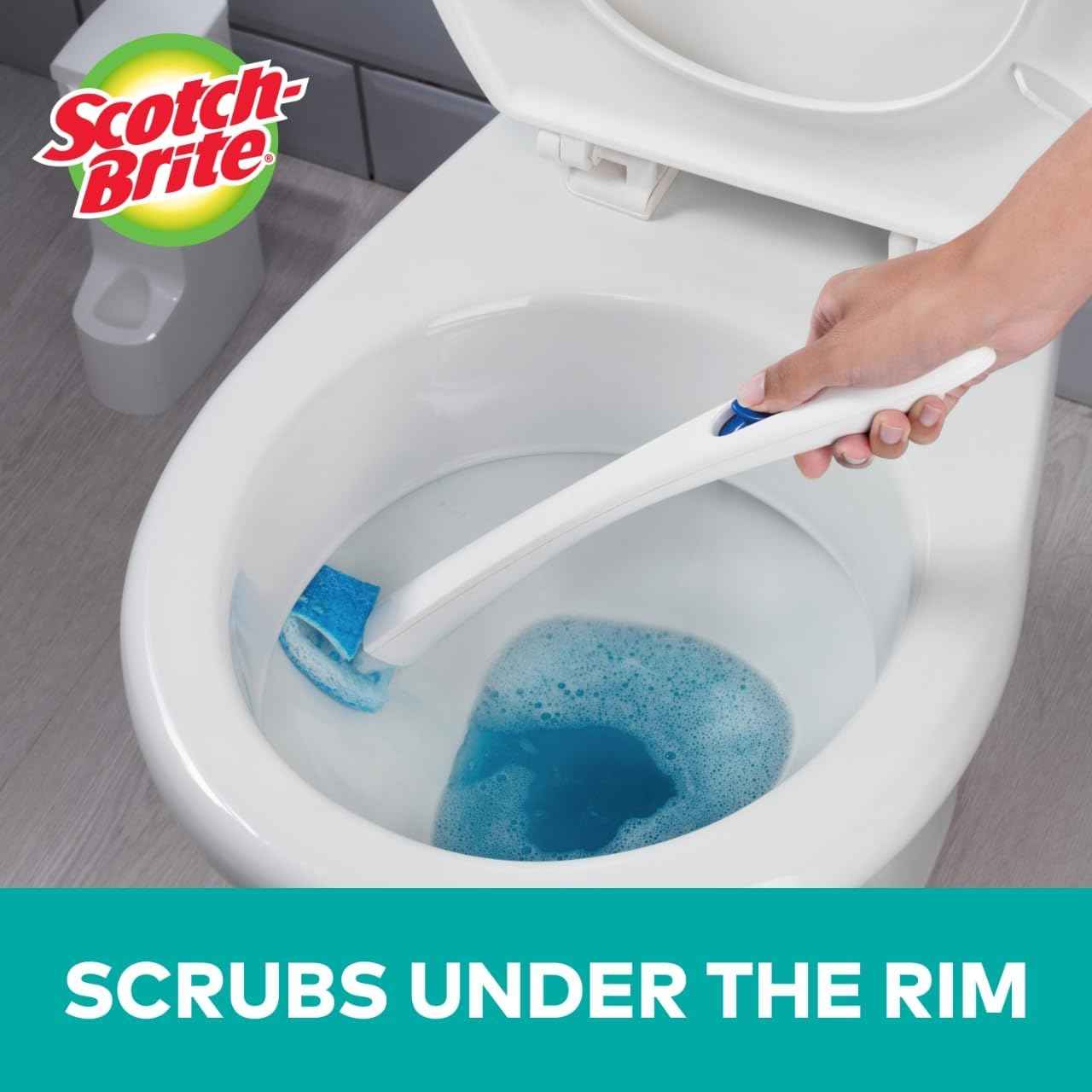 Scotch-Brite Disposable Toilet Scrubber Refills, Removes Rust & Hard Water Stains