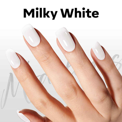 modelones Gel Nail Polish Nail Polish Natural Color Translucent Soak Off LED Clear Coat Soap Nails Art White French Gel Polish 15ml