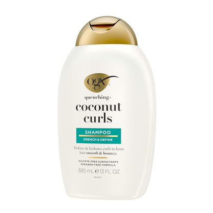 OGX_Quenching_+_Coconut,_Curl-Defining_Shampoo,_Hydrating_&_Nourishing_Curly_Hair_Shampoo_with_Coconut_Oil,_Citrus_Oil_&_Honey,_Paraben,_Sulfate-Free_Surfactants,_13_floz