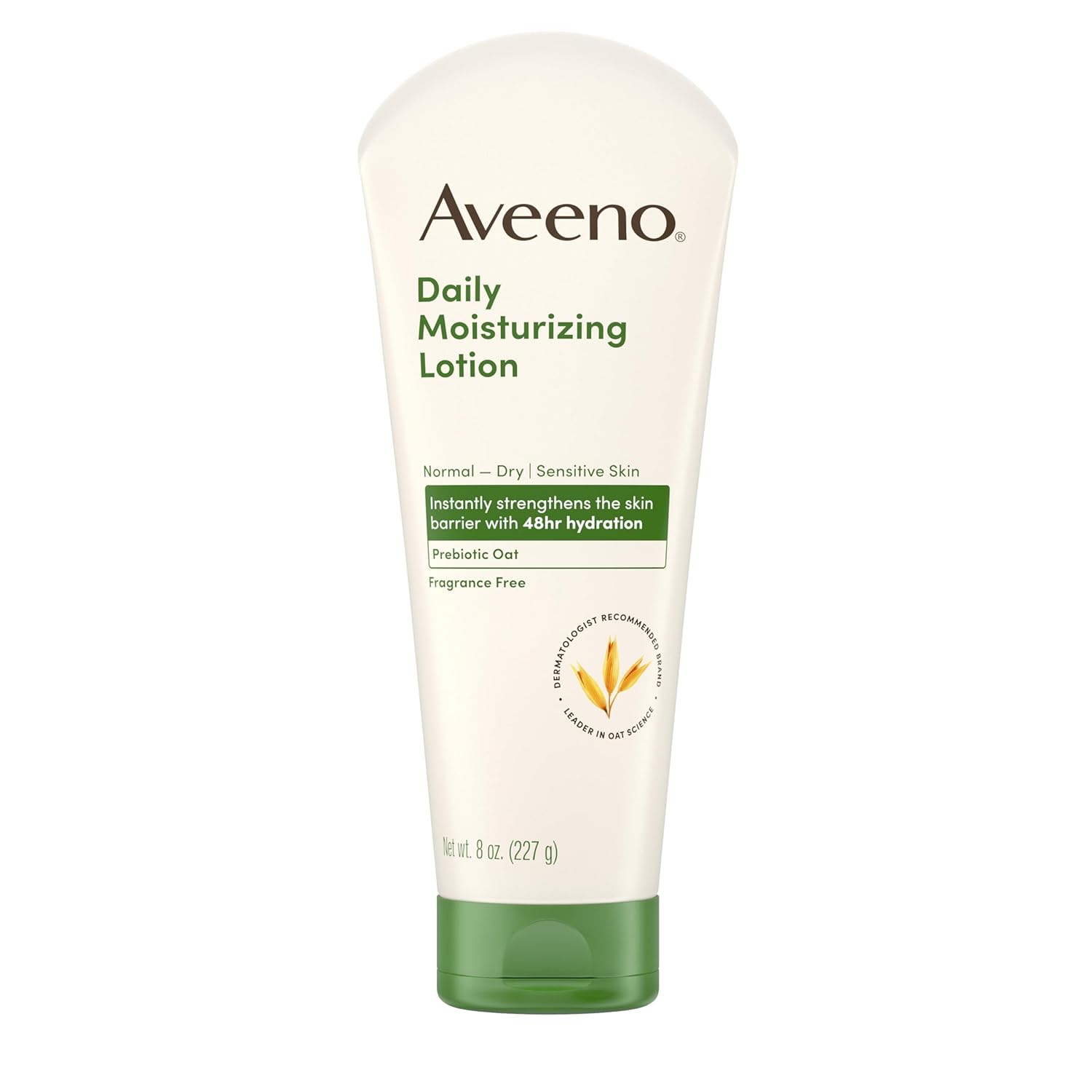 Aveeno_Daily_Moisturizing_Body_Lotion,_Body_Lotion_for_Dry_Skin_with_Prebiotic_Oat,_Paraben_Free,_Fragrance_Free,_Non-Greasy,_Non-Comedogenic_Moisturizer,_8_FL_OZ