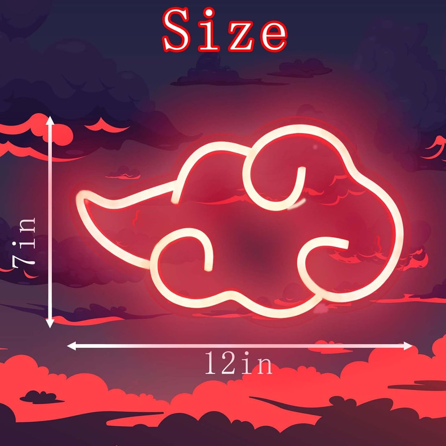 Dleouly_Anime_Neon_Sign,_LED_Red_Cloud_Neon_Signs_for_Wall_Decor,_Dimmable_Gaming_Neon_Sign_Wall_Signs_USB_Night_Neon_Light_for_Bedroom_Game_Room_Man_Cave_Party,_Gifts_for_Your_Son,_Boyfriend(12x7in)