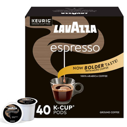 Lavazza Whole Bean Coffee, Medium Espresso Roast, Arabica and Robusta Blend