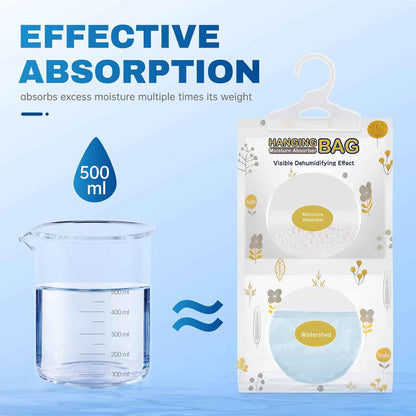 Vacplus Moisture Absorbers, Hanging Closet Dehumidifier Bags, Humidity Packs, Desiccant, Closet Dehumidifiers