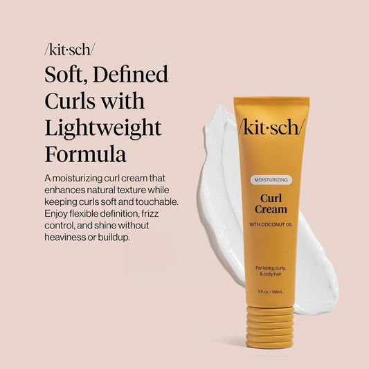 Kitsch_Moisturizing_Curl_Cream_for_Curly_Hair_–_Lightweight_Curly_Hair_Products_for_Men_&_Women_|_Defines_Curls,_Controls_Frizz_&_Boosts_Shine_|_Hydrating_Curling_Cream_-_5.3_oz