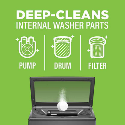 Affresh Washing Machine Cleaner, Helps Power Away Odor Causing Bacteria & Grime Deep Inside Pump, Valve & Hoses
