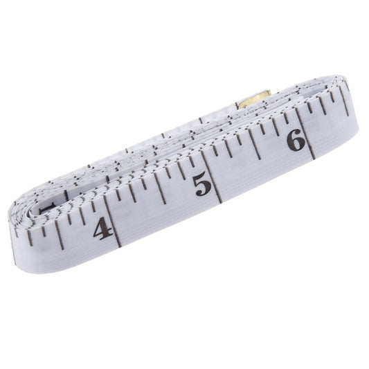 GDMINLO_Soft_Tape_Measure_Double_Scale_Body_Sewing_Flexible_Tailor_Craft_Vinyl_Ruler_for_Weight_Loss_Medical_Body_Measurement,_Has_Centimetre_Scale_on_Reverse_Side_60-inch（White）