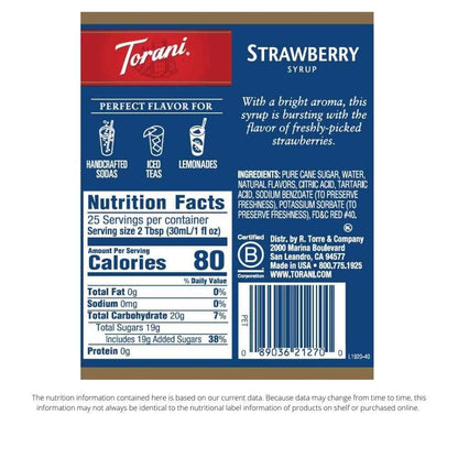 Torani Drink Syrup, 25.4 fl oz (Pack of 4)