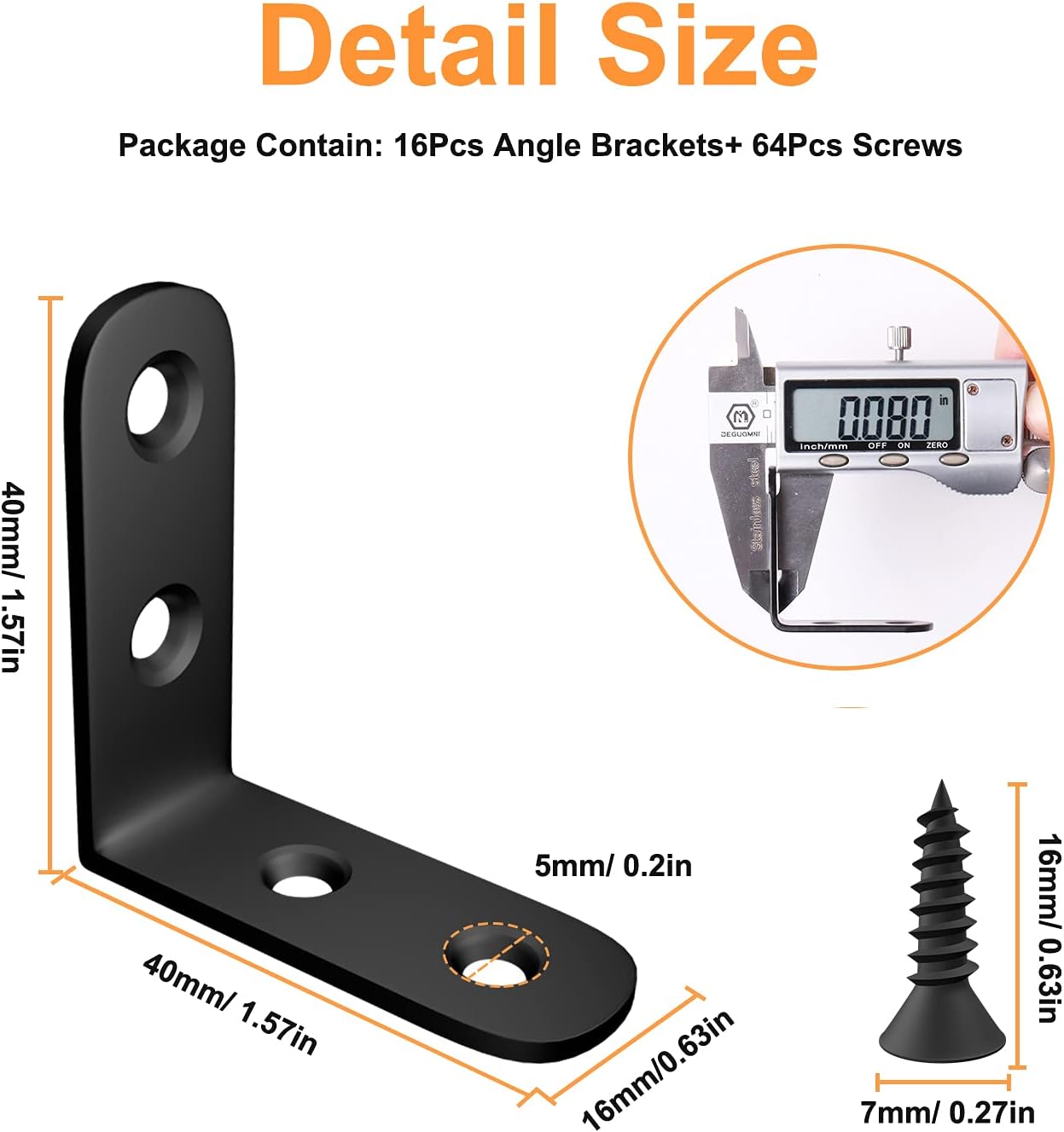Blingstar_L_Bracket_Stainless_Steel_Corner_Brace_16_Pcs_1.57x1.57_Inch_Joint_Right_Angle_Bracket_90_Degree_Corner_Fastener_for_Wood_Furniture_Bedframe_Cabinet_Drawer_Chair,_with_64_Pcs_Screws,_Black