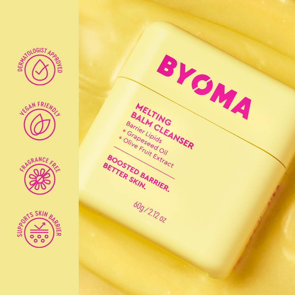 BYOMA_Melting_Balm_Facial_Cleanser_-_Buttery_Soft_Cleansing_Balm_for_Skin_Barrier_Repair_-_Tri-Ceramide_Face_Wash_for_Sensitive_Skin_&_All_Skin_Types_-_Deeply_Hydrated_Skin,_No_Oily_Residue_-_2.12_oz
