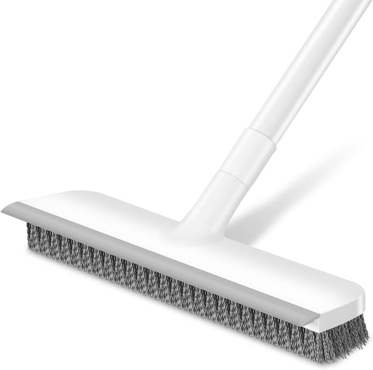 SetSail_Floor_Scrub_Brush_with_48-Inch_Long_Adjustable_Handle_2_in_1_Scrape_Brush_Stiff_Bristle_Floor_Scrubber_for_Cleaning_Shower_Bathroom_Garage_Kitchen_Wall_Deck_Tub_Tile