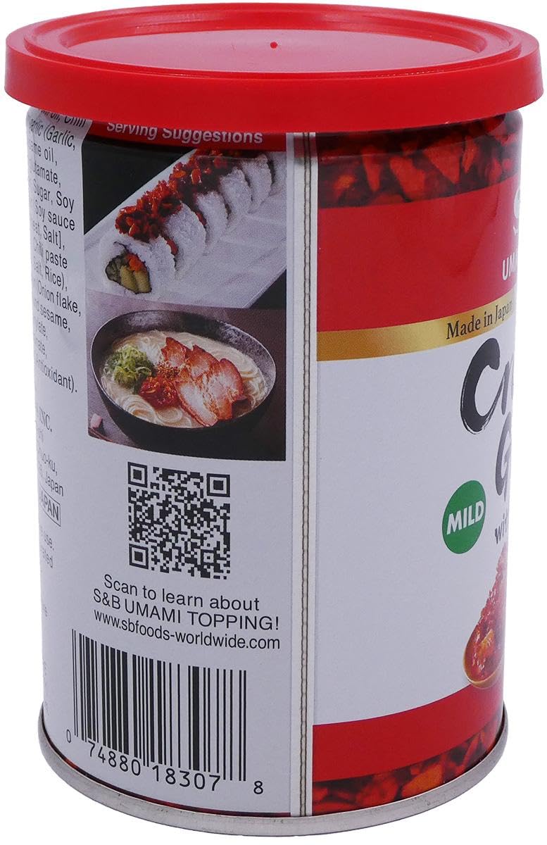S&B_Chili_Oil_with_Crunchy_Garlic,_14.1_Ounce