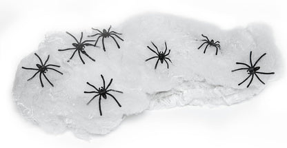 Happy_Hippo_Halloween_Spider_Web_Decoration,_200_Sqare_Feet_&_Plastic_Spiders,_Halloween_Party_Supplies,_Spider_Webs_(Small,_200_Sq_Feet)_(8_Fake_Spiders_Included)