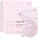 Medicube Salmon DNA PDRN pink collagen jelly gel mask | overnight face mask for glass glow skin - hydrating, moisturizing , 28g, 4ea Skincare Comfort