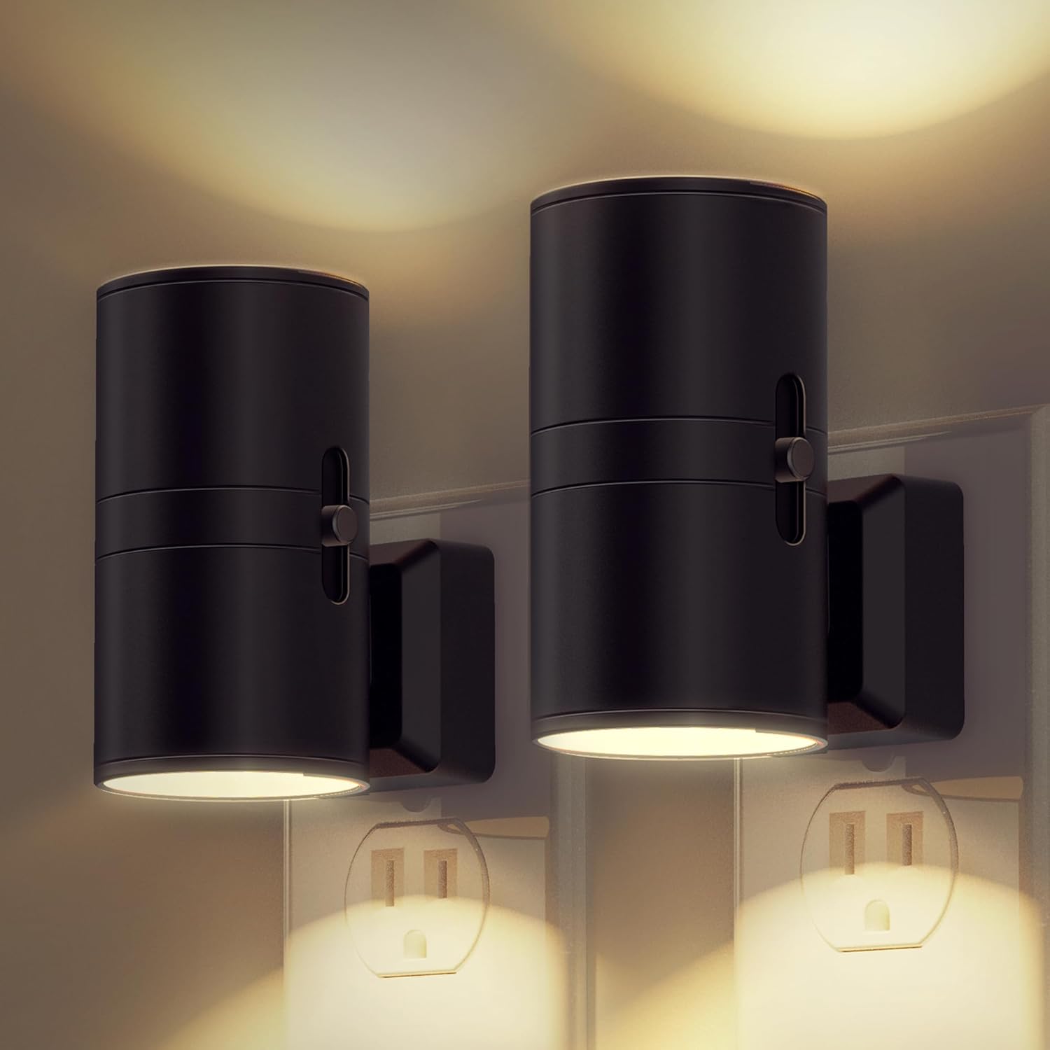 L_LOHAS_LED_Night_Light_Plug_in,_Modern_Night_Lights_Plug_into_Wall,_Dusk_to_Dawn_Sensor,_Soft_White/Daylight_White/Multicolor/Amber/Red/Blue/Purple,_0-100LM_Adjustable_Brightness,_Dimmable_Night_Lights_for_Hallway_Bedroom_Stairway