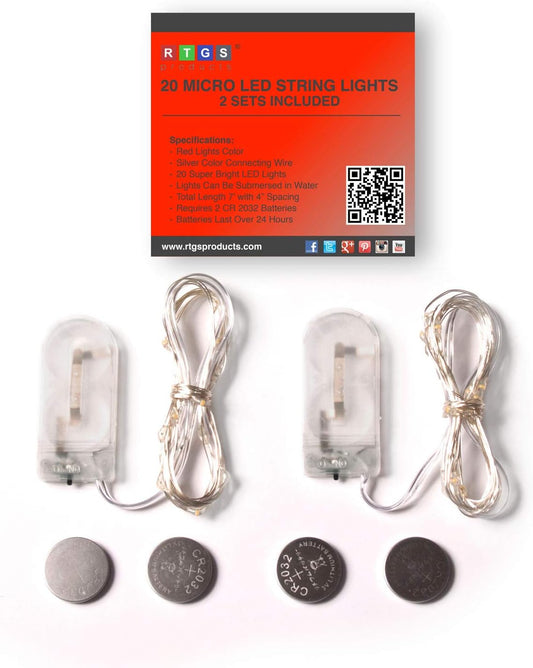 2_Sets_20_LEDs_Red_Color_String_Lights_Silver_Wire_Indoor_and_Outdoor_6.5_Feet_Firefly_Starry_Fairy_Lights_Battery_Powered_for_DIY,_Christmas,_Holidays,_Party,_Bedroom_and_Centerpieces