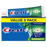 Crest Complete Whitening + Scope, Long Lasting Mint Toothpaste