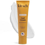Kitsch Moisturizing Curl Cream for Curly Hair – Lightweight Curly Hair Products for Men & Women | Defines Curls, Controls Frizz & Boosts Shine | Hydrating Curling Cream - 5.3 oz