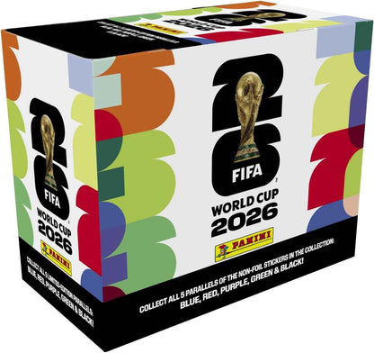 2026 Panini FIFA World Cup Sticker Box – 25 Sticker Packs – Official Tournament Collection
