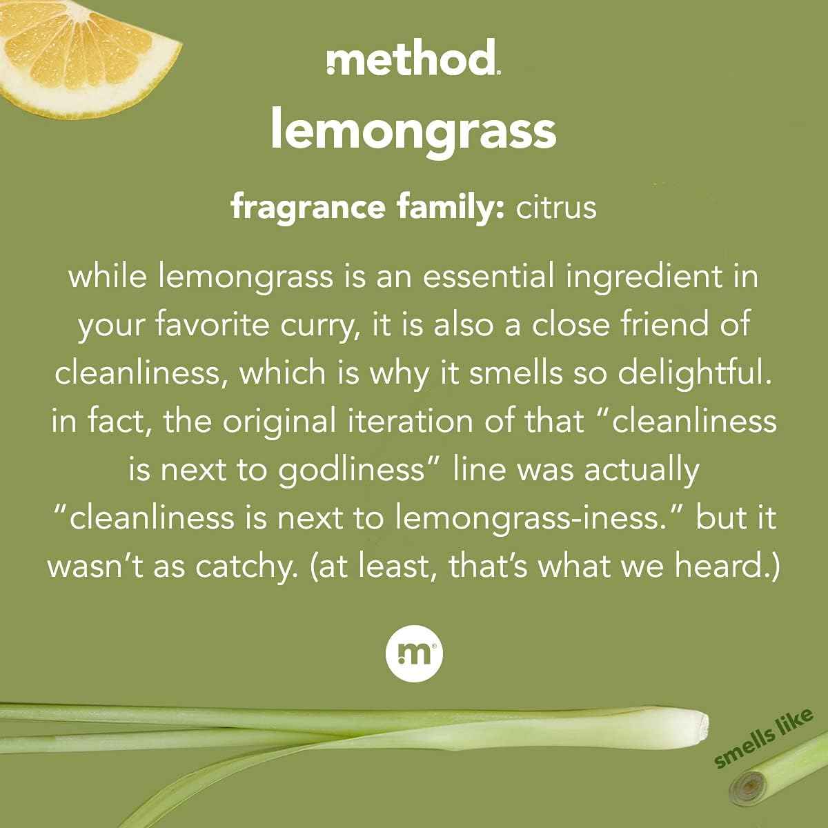 Method Heavy Duty Degreaser, Lemongrass Scent, Oven Cleaner & Stove Top Cleaner, 28 Oz Spray Bottle